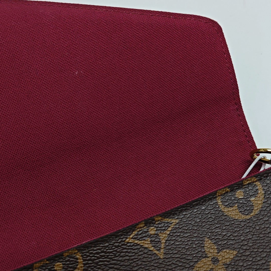 FÉLICIE Monogram Coated Canvas Brown