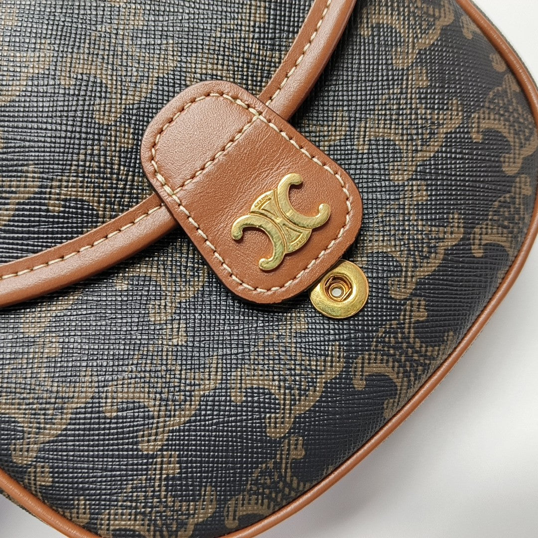 BESACE Mini Coated Canvas Brown