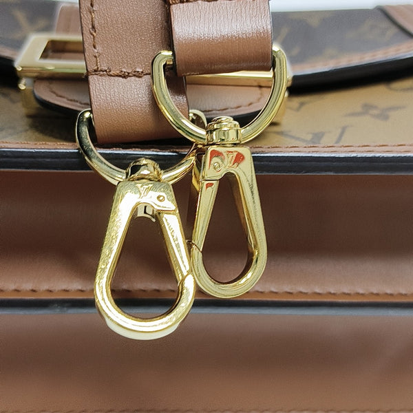 DAUPHINE Mini Monogram Coated Canvas Brown