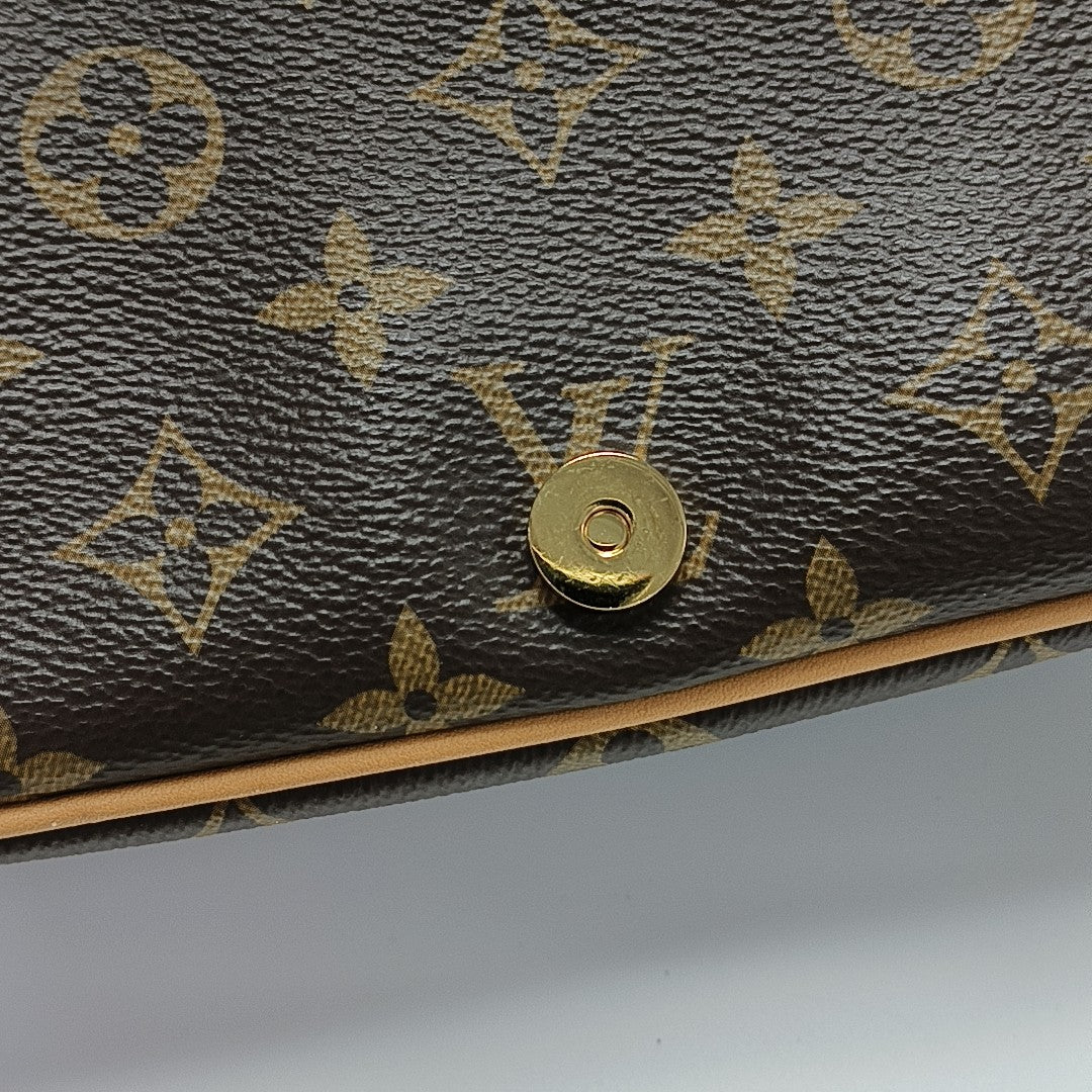 DIANE Monogram Coated Canvas Brown