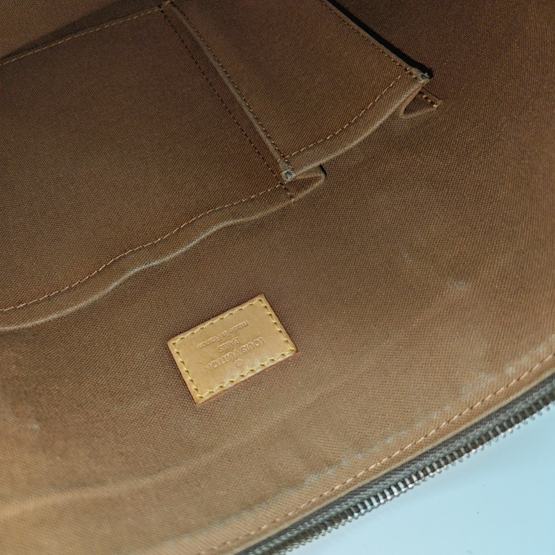 ODEON Monogram Coated Canvas Brown