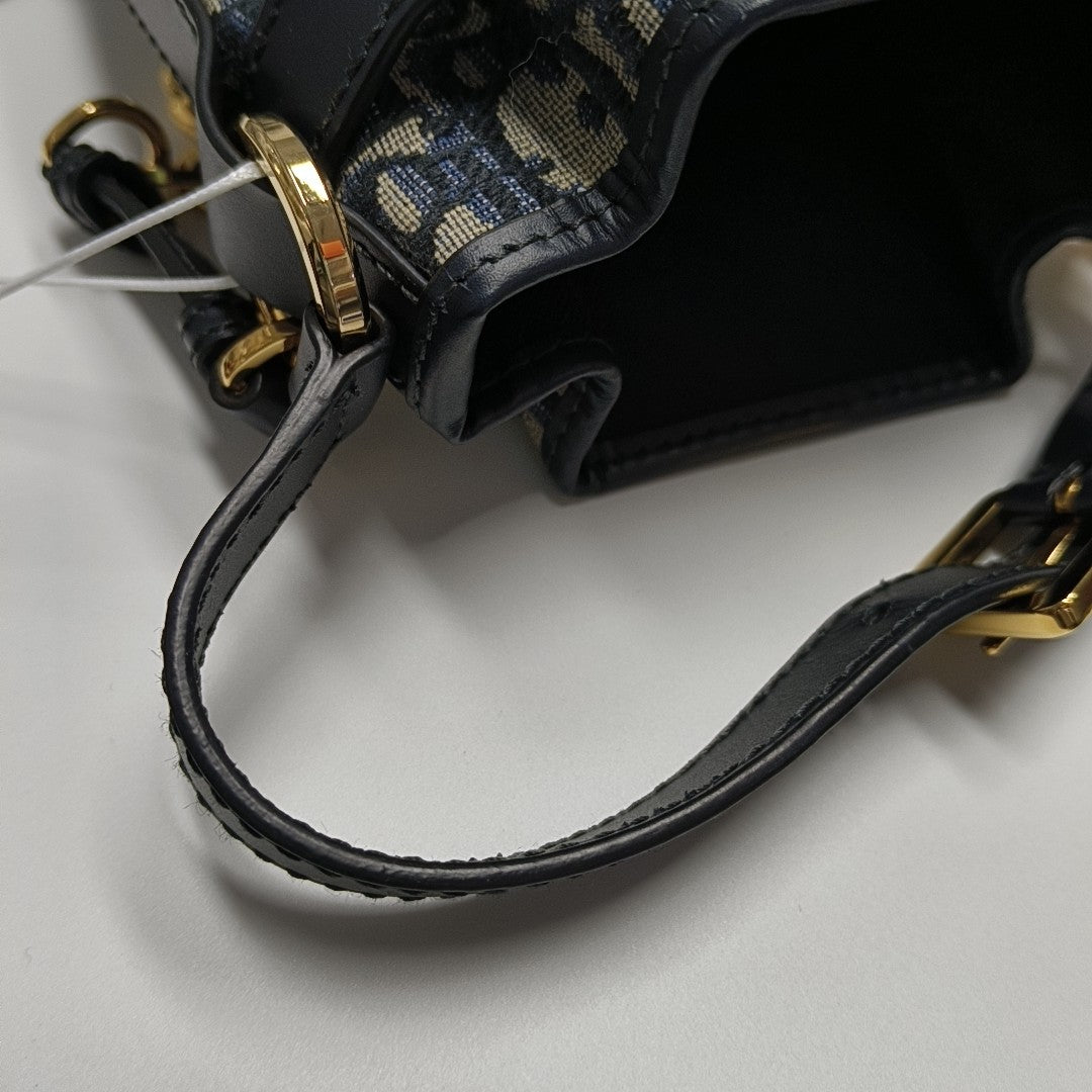 C'est Dior Small Oblique Canvas Blue