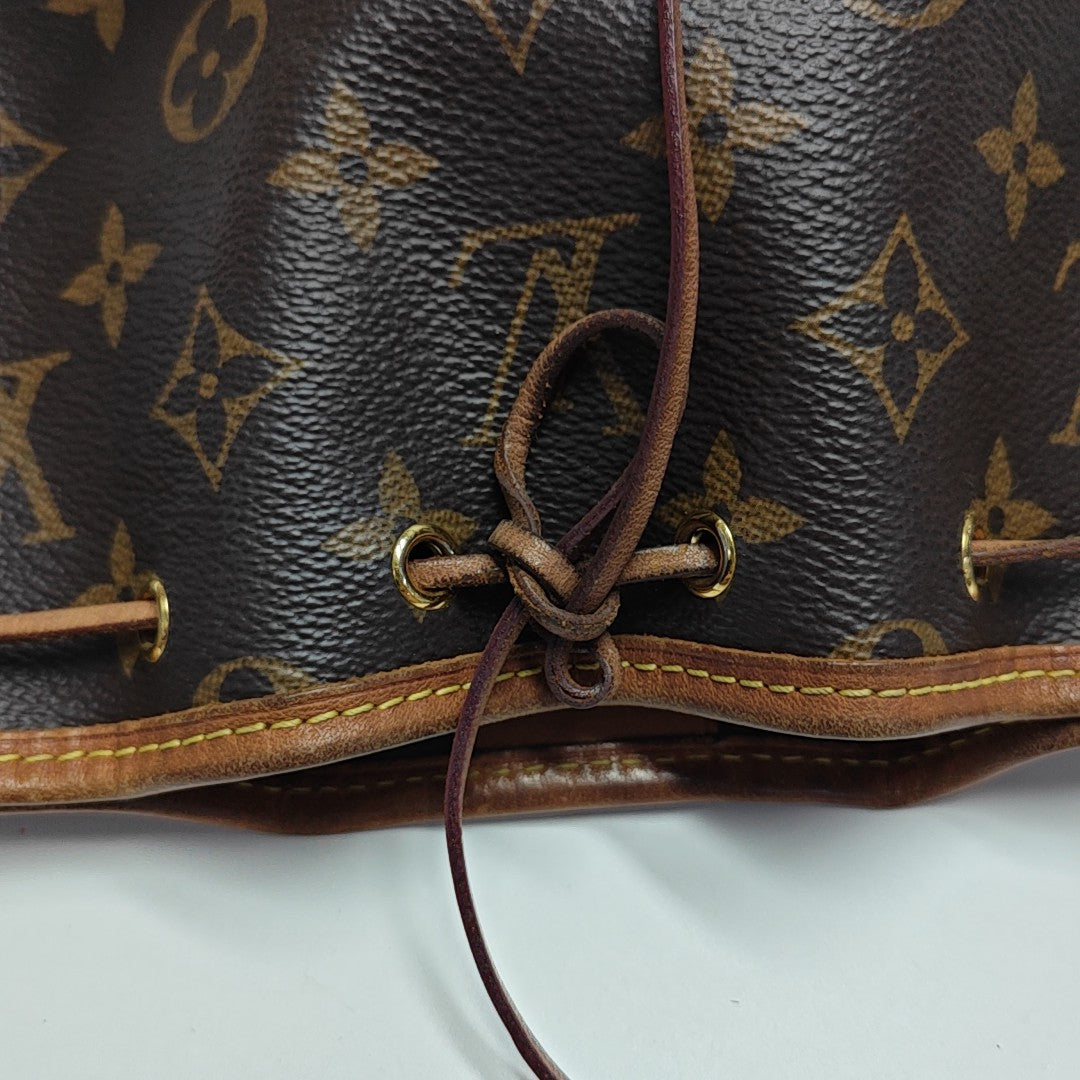NÉONOÉ Nano Monogram Coated Canvas Brown