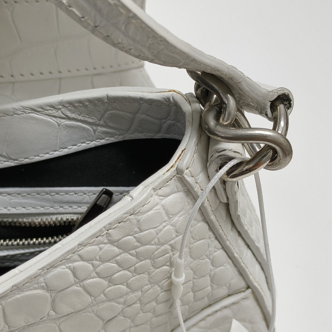 Calfskin Shoulder Bag White