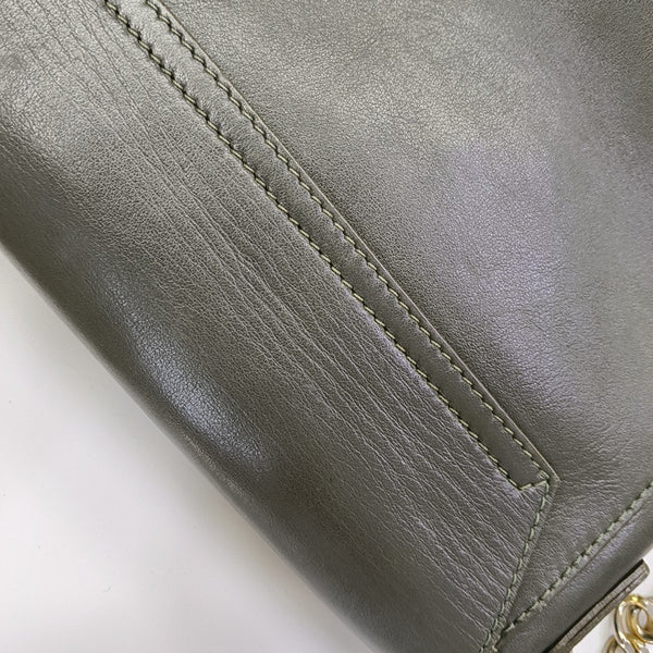 Calfskin Shoulder Bag Gray