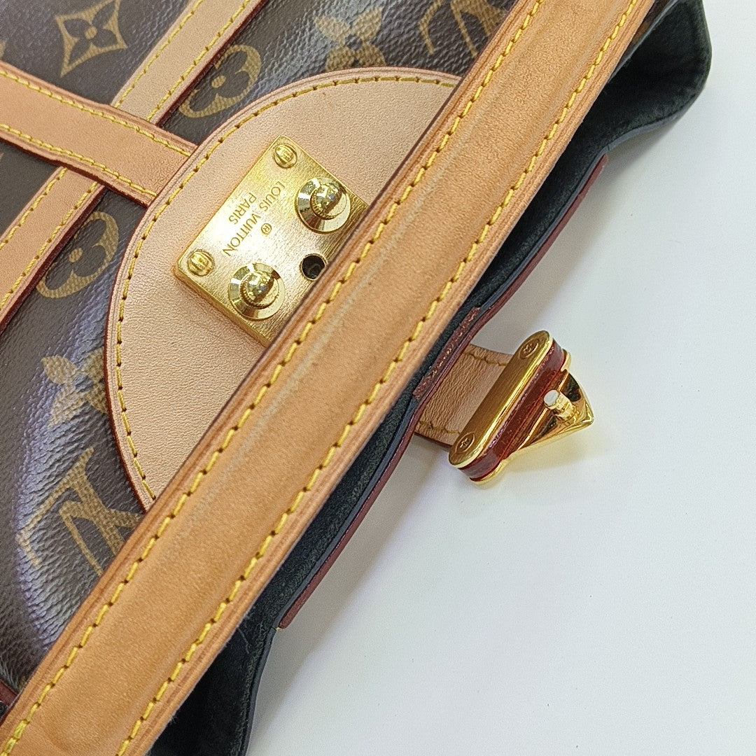 DUFFLE Monogram Coated Canvas Brown