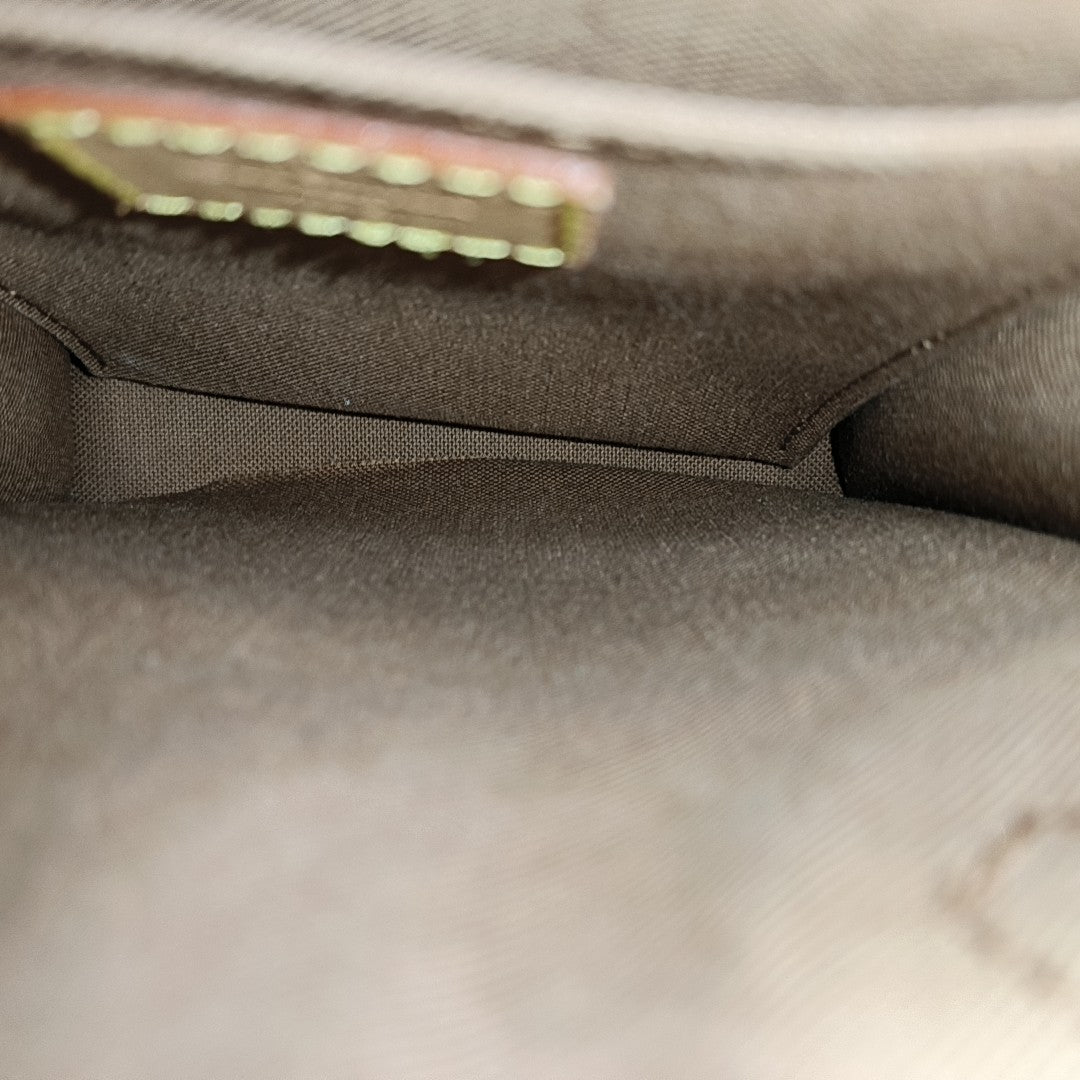 SAC PLAT Mini Lona Monogram Revestida Marrón