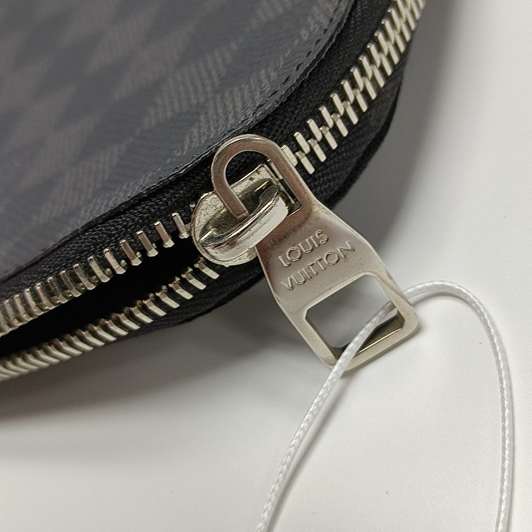 Damier Graphite Coated Canvas Clutch Gray