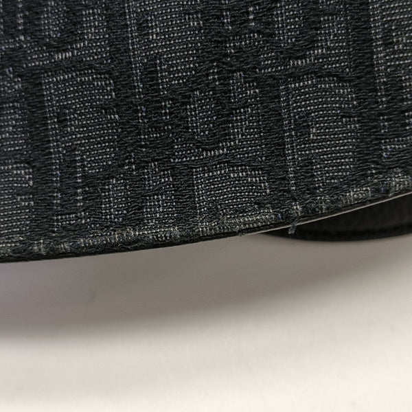Saddle Small Oblique Canvas Black