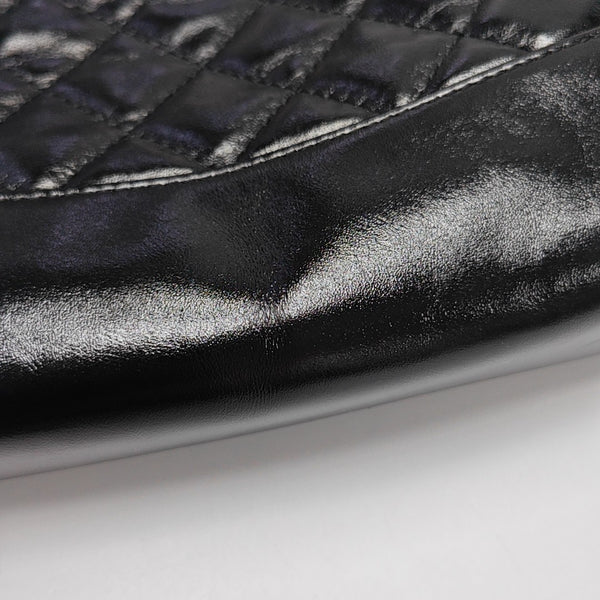 CHANEL 31 Mini Quilted Waxed Cafskin Black