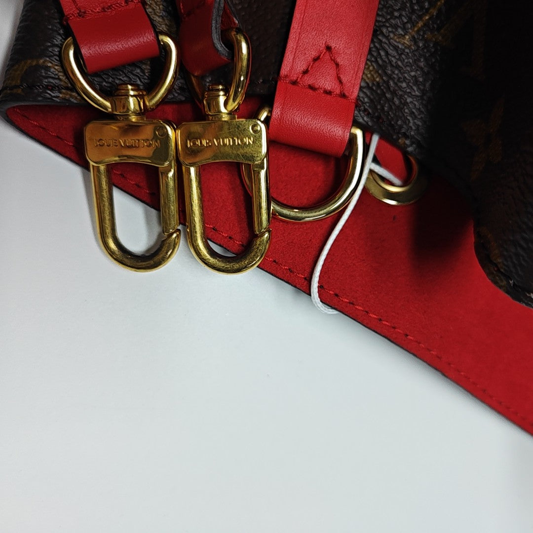 NÉONOÉ MM Monogram Coated Canvas Brown