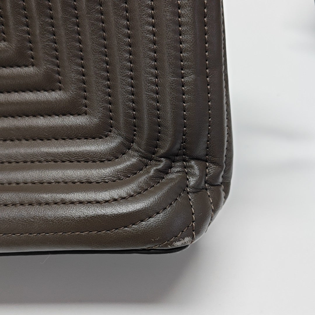 Dotcom Quilted Calfskin Brown
