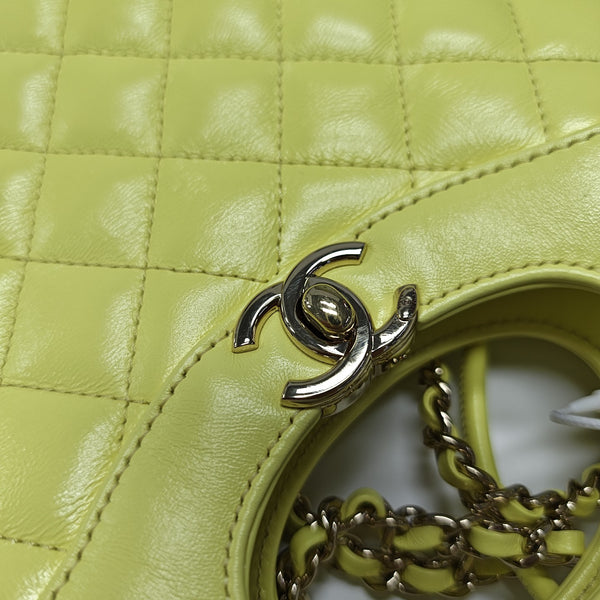 CHANEL 31 Mini Quilted Calfskin Yellow