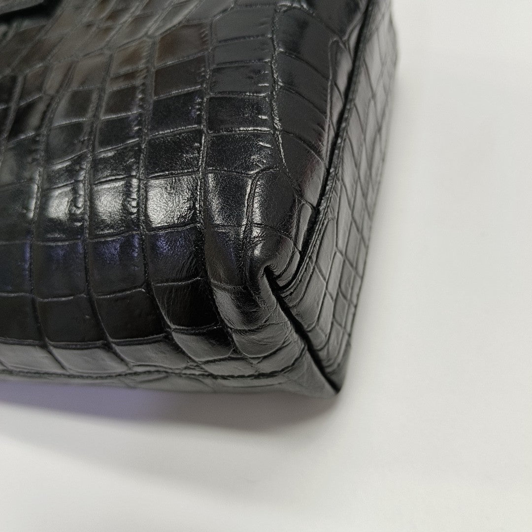 Calfskin Shoulder Bag Black