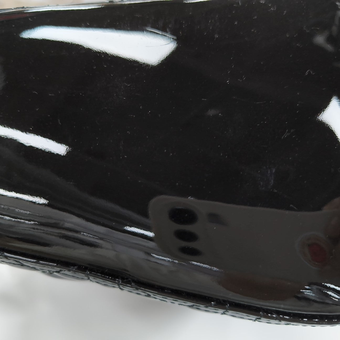 Lady Dior Large Patent Leather Black
