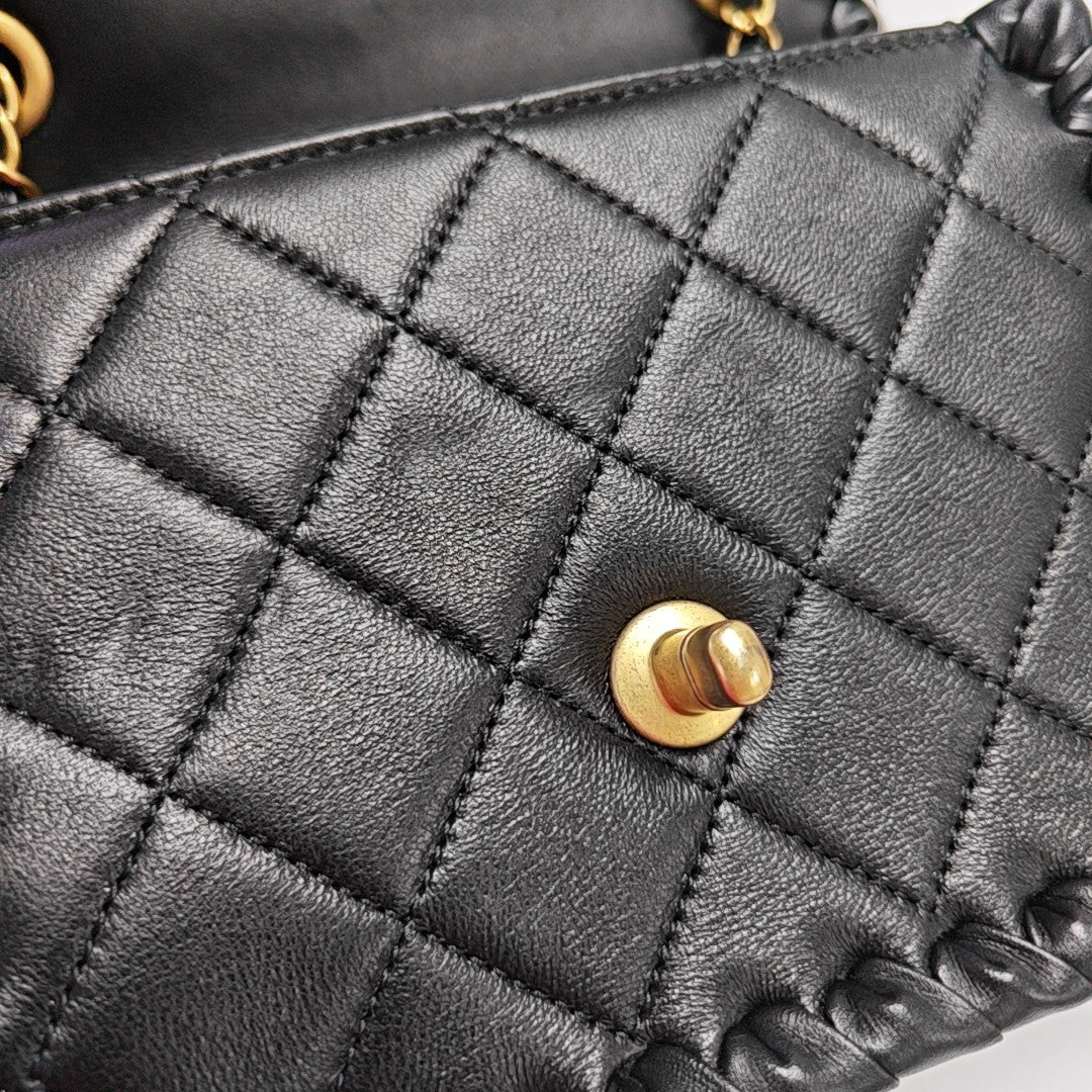Quilted Lambskin Black
