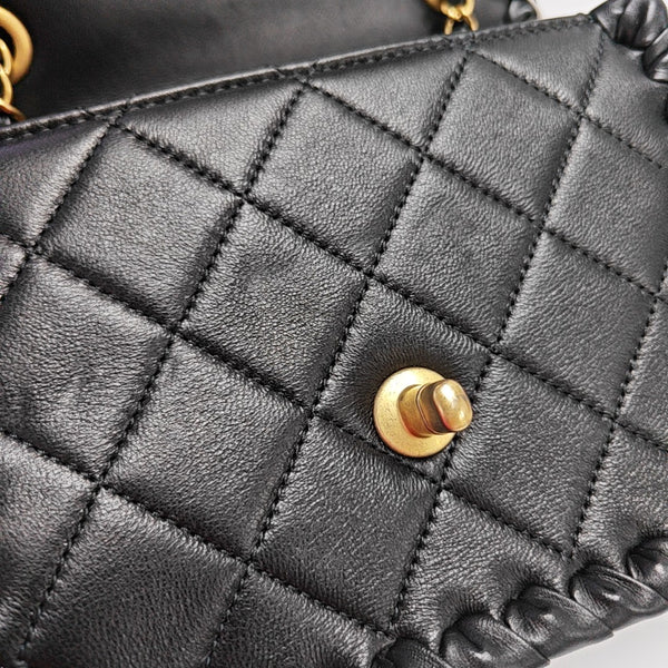 Quilted Lambskin Black