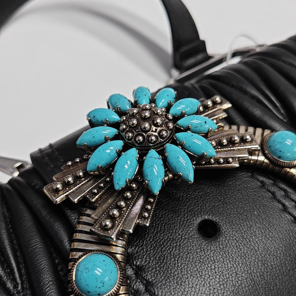Miu Lady Quilted Lambskin Black