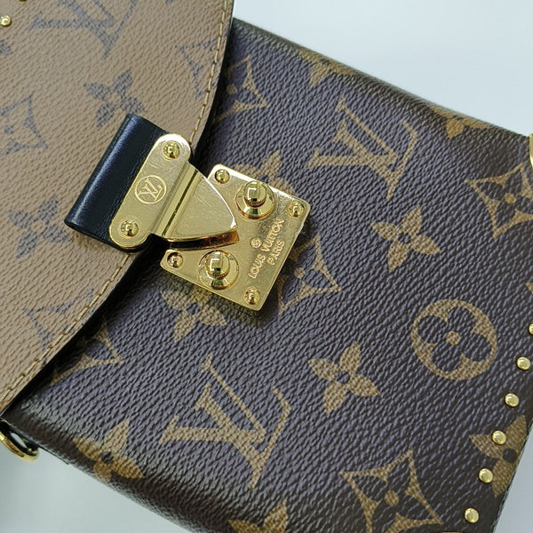 CAMERA BOX Monogram Coated Canvas Brown