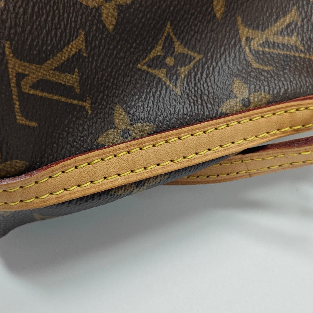 NÉONOÉ Nano Monogram Coated Canvas Brown