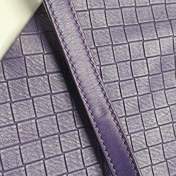 Calfskin Tote Bag Purple