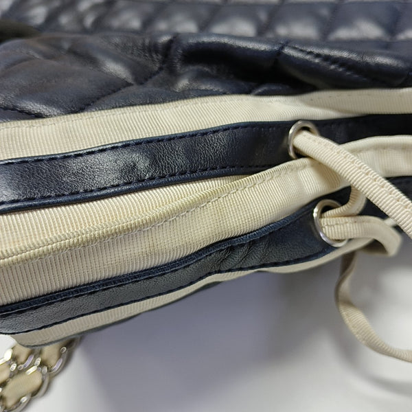 Quilted Lambskin Tote Bag Blue