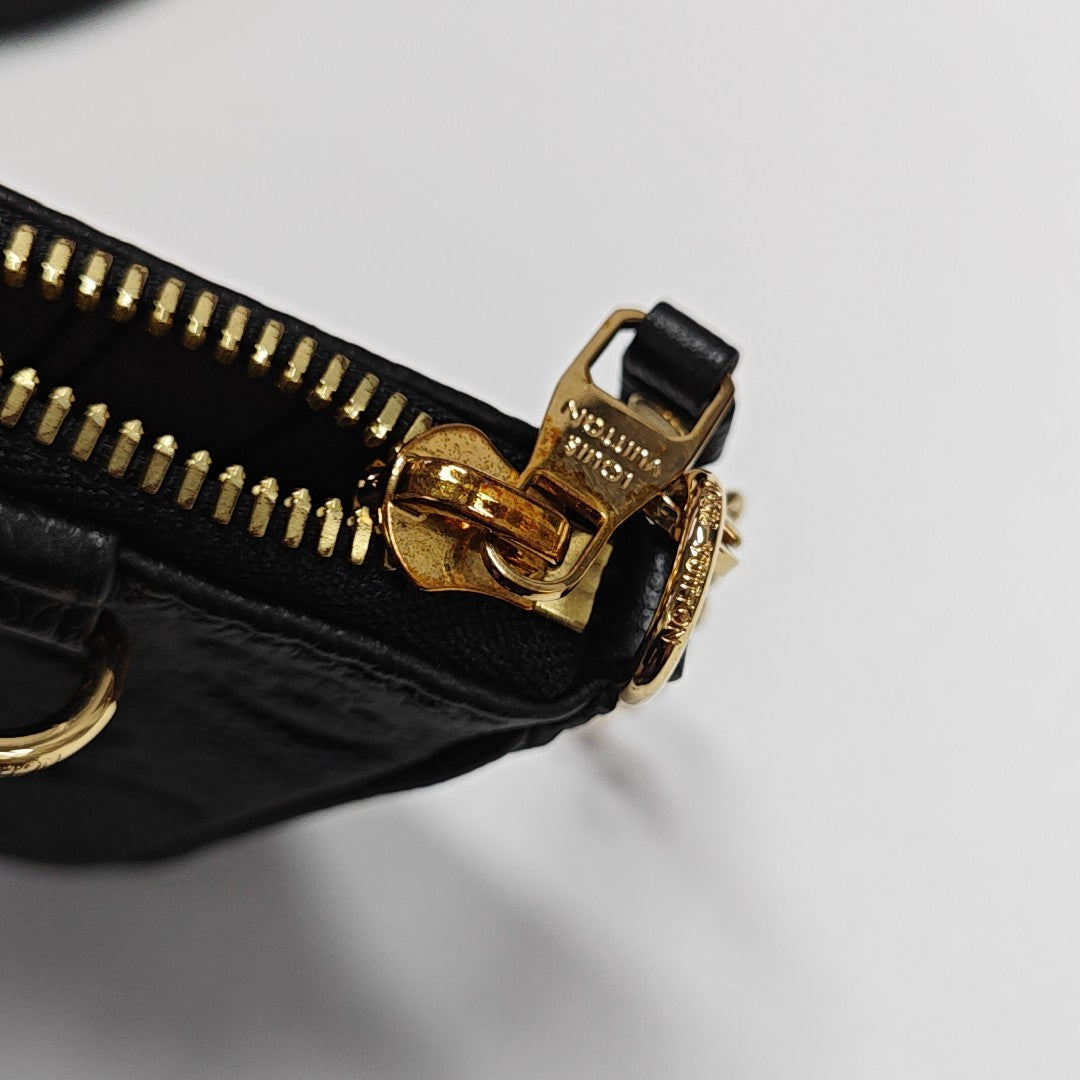 EASY POUCH ON STRAP Monogram Calfskin Black