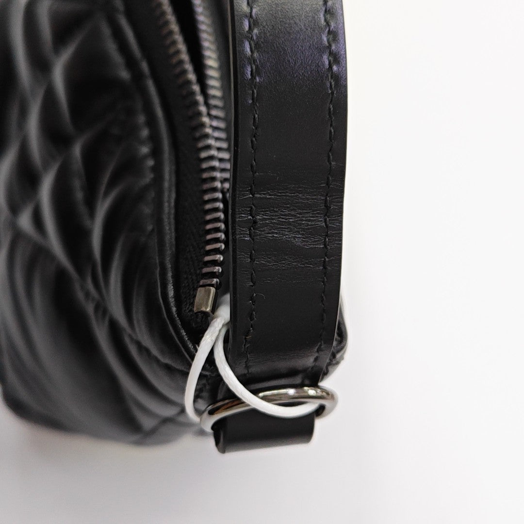 Diortravel Nomad Small Cannage Calfskin Black