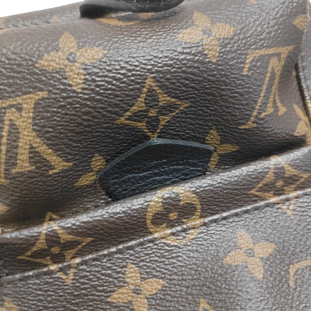 PALM SPRINGS Mini Monogram Coated Canvas Brown