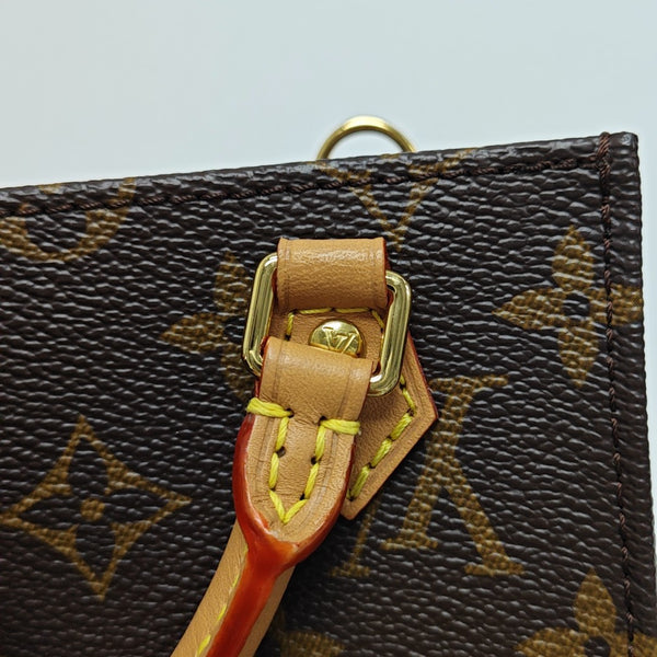 SAC PLAT Mini Monogram Coated Canvas Brown