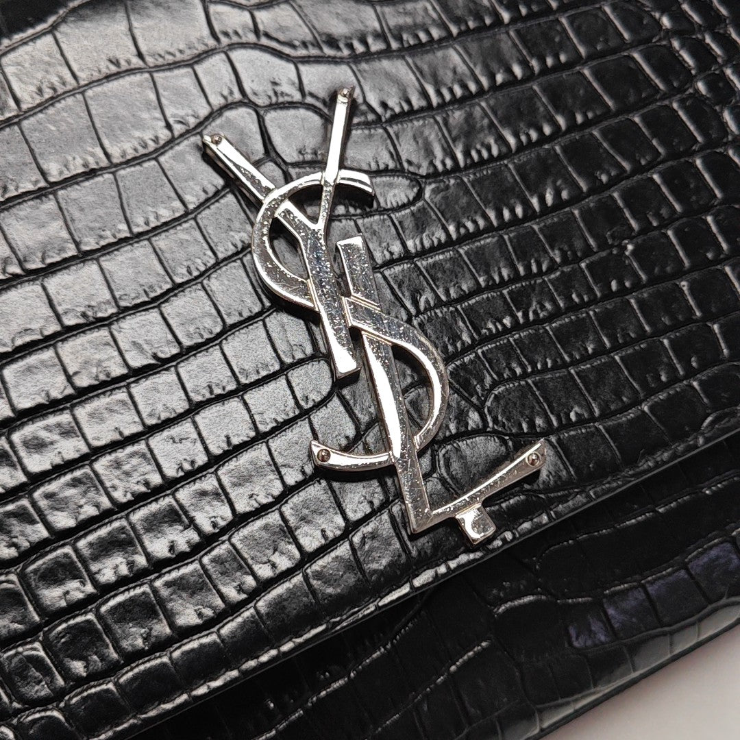 Calfskin Shoulder Bag Black
