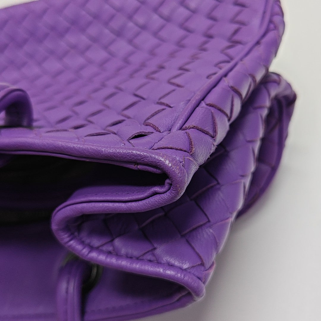 Lambskin Tote Bag Purple