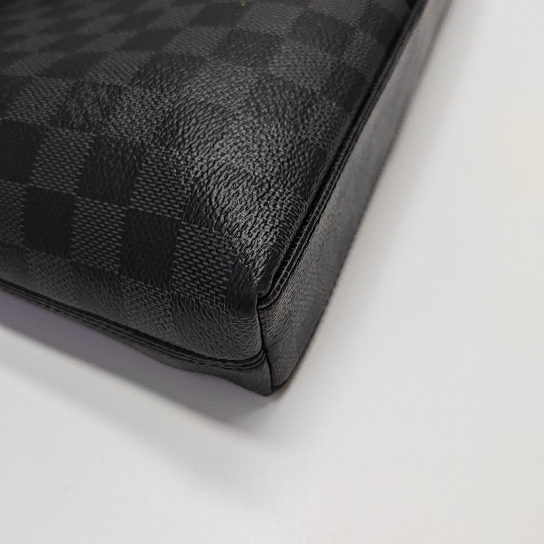 PORTE-DOCUMENTS Damier Graphite Coated Canvas Gray