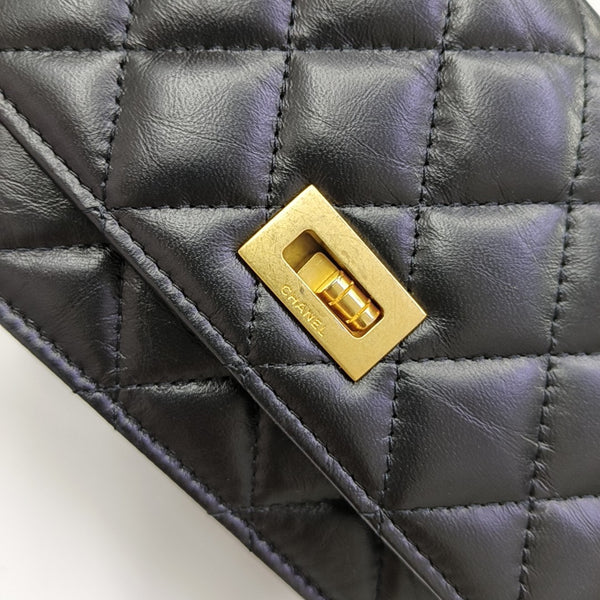 2.55 Quilted Calfskin Black