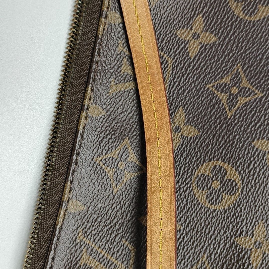 ACCESSOIRES GM Monogram Coated Canvas Brown
