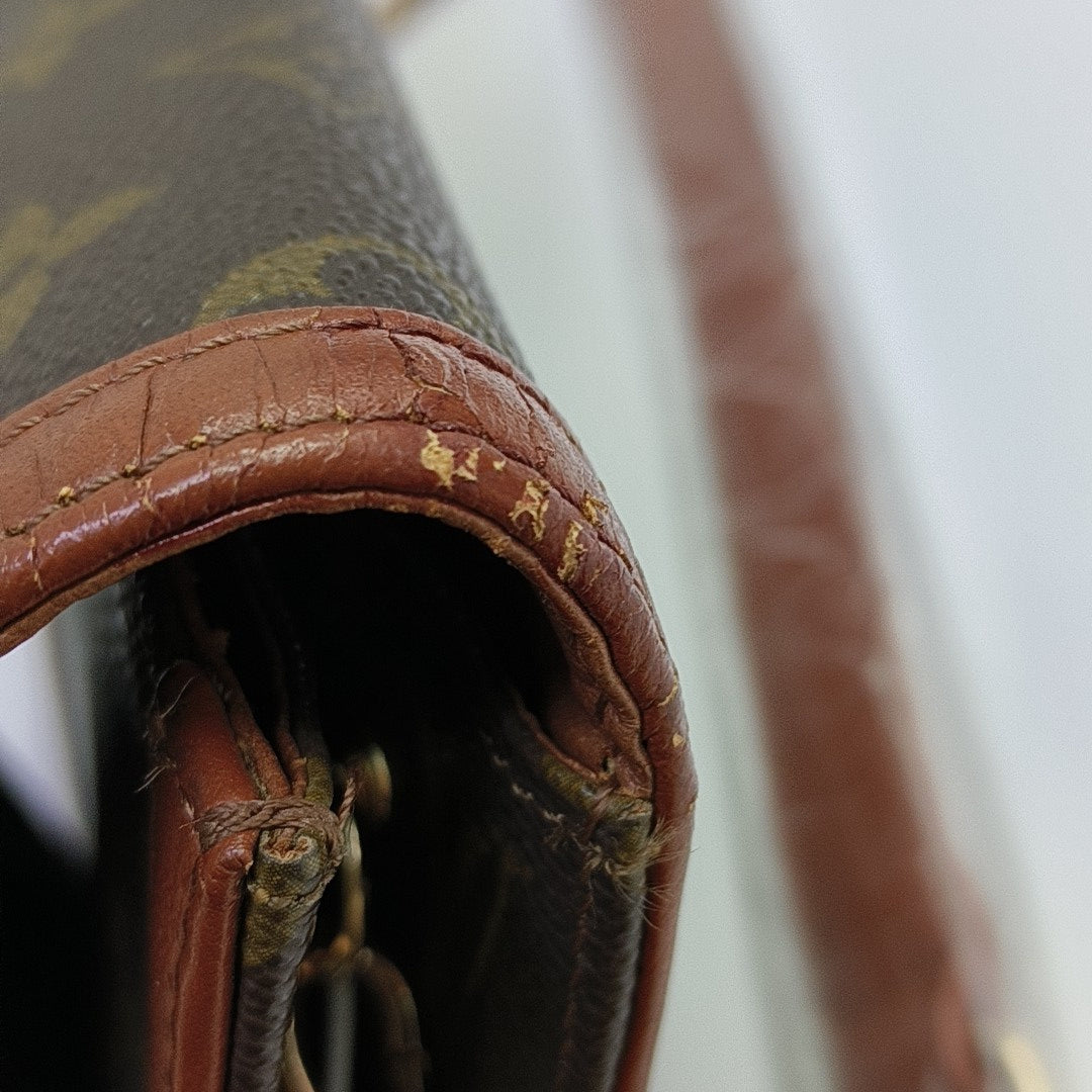 DAME Monogram Coated Canvas Brown