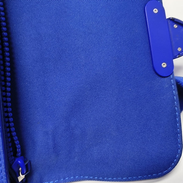 S LOCK Monogram Calfskin Blue