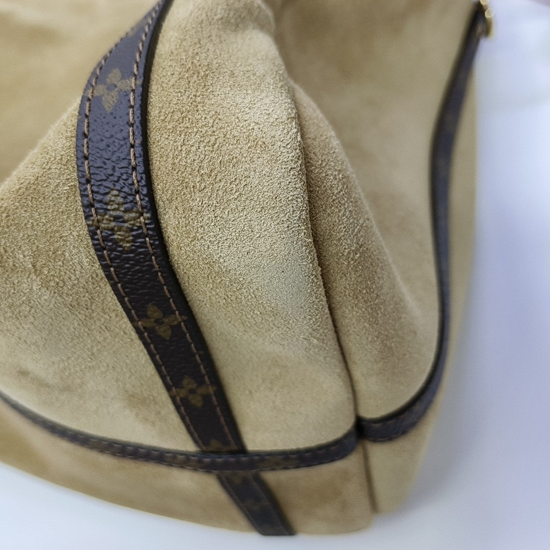 EXPRESS MM Monogram Suede Beige