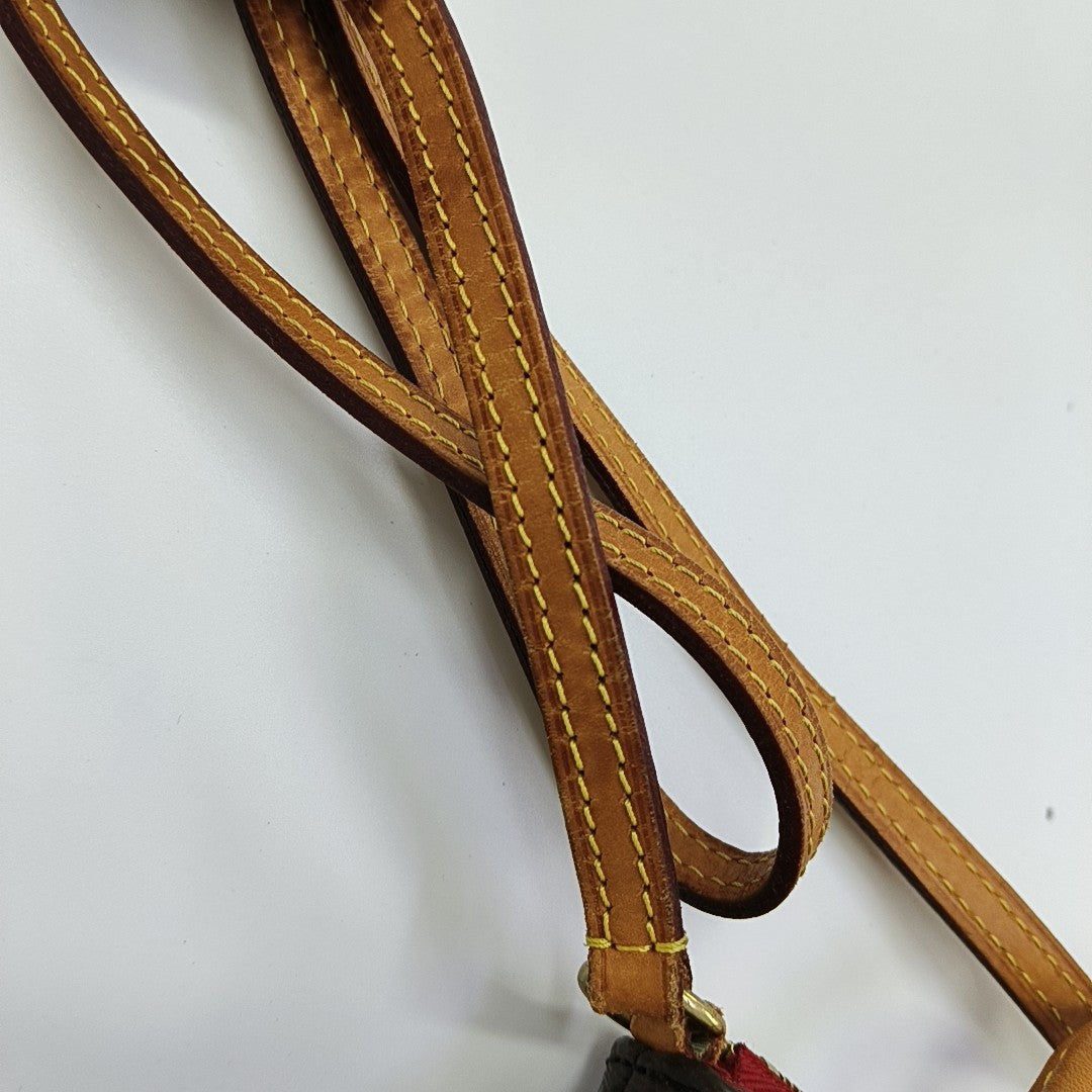 PALLAS Nano Monogram Coated Canvas Brown