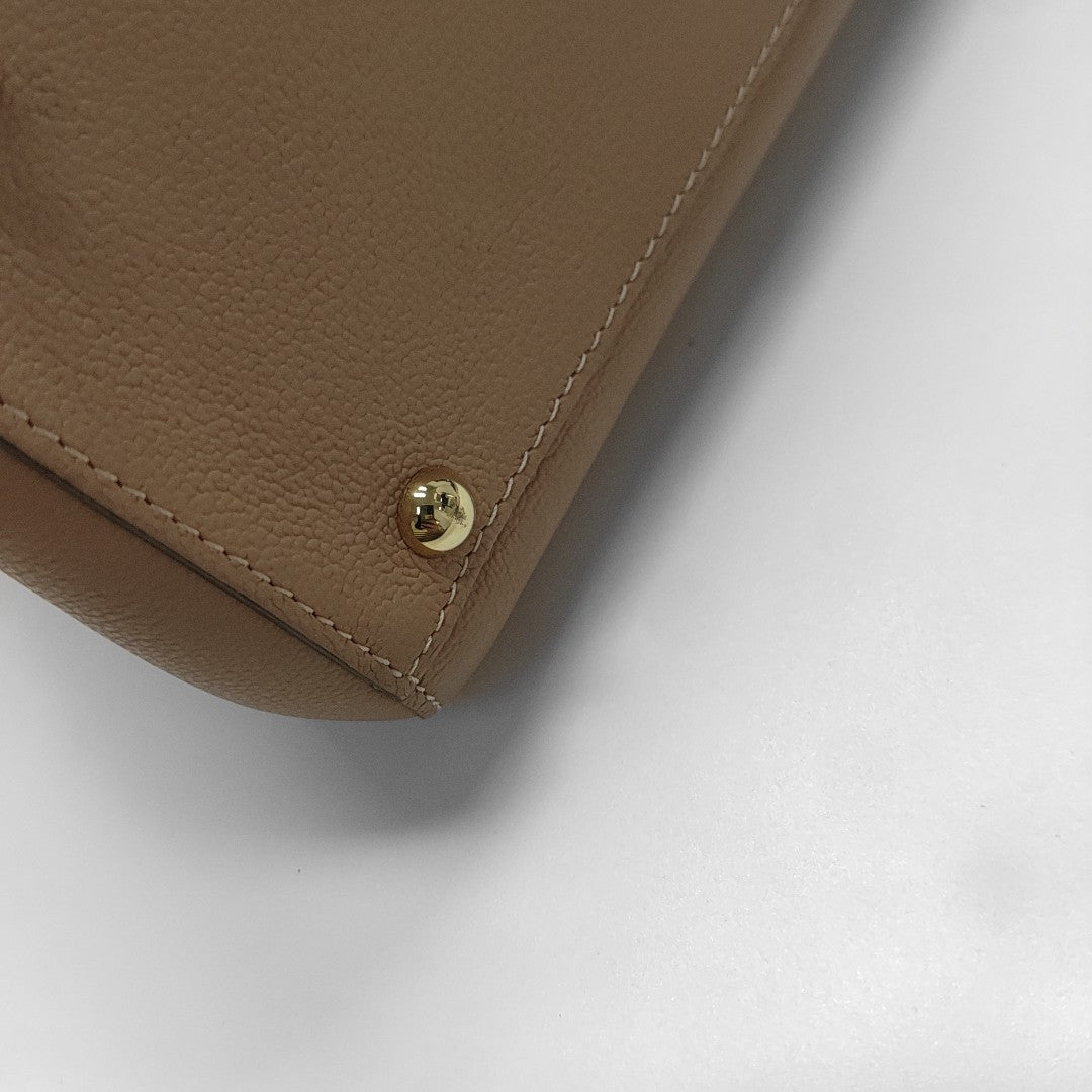 Brillant Mini Calfskin Beige