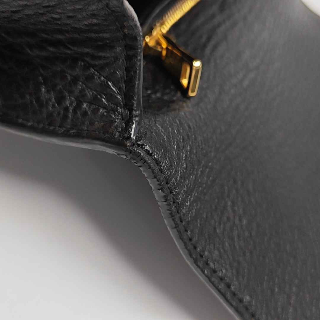 Calfskin Shoulder Bag Black