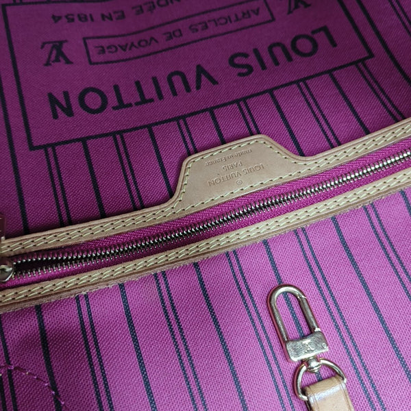 NEVERFULL MM Monogram Coated Canvas Brown