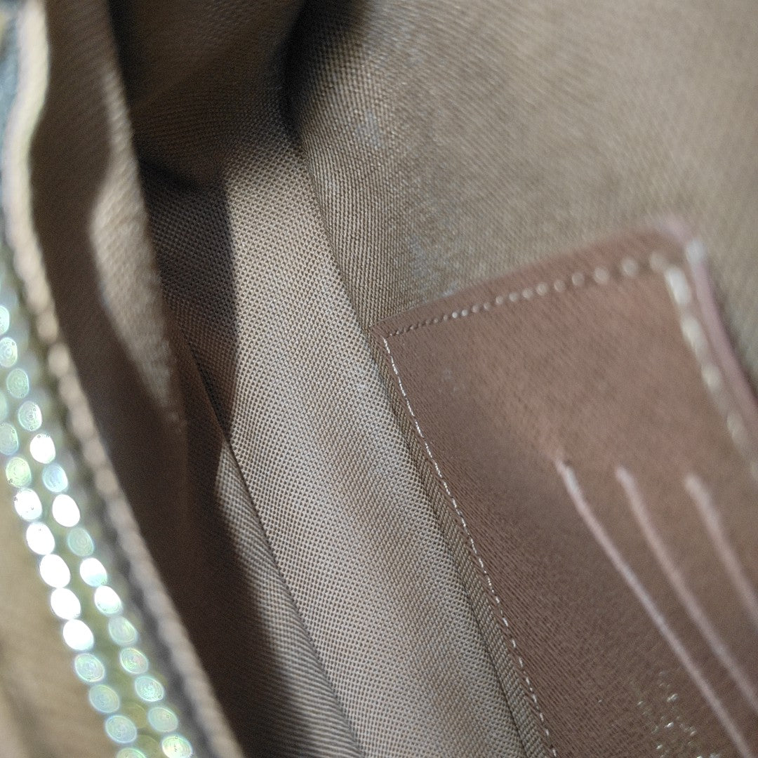 IVY Monogram Coated Canvas Brown