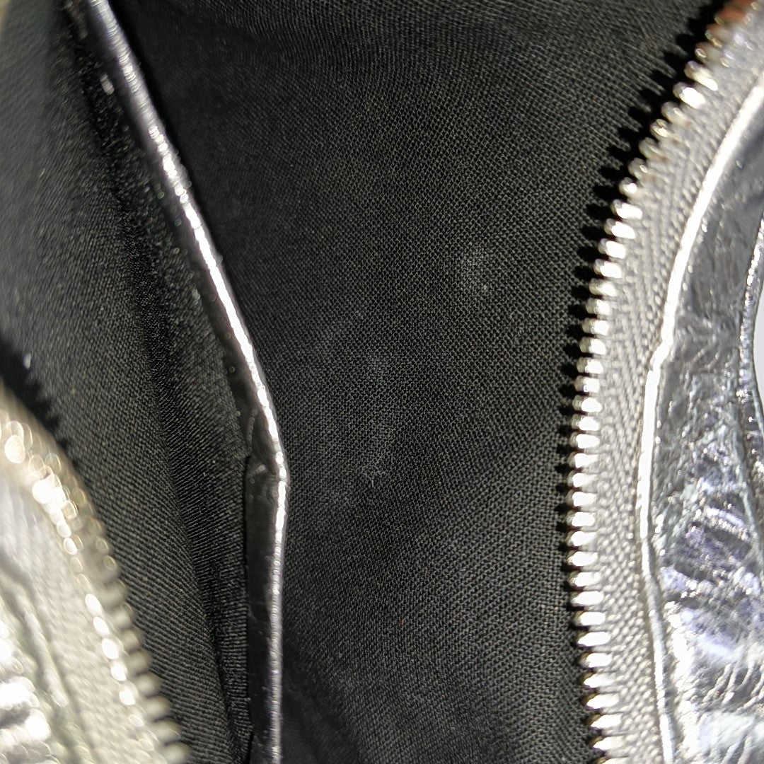 Le Cagole Mini Lambskin Silver