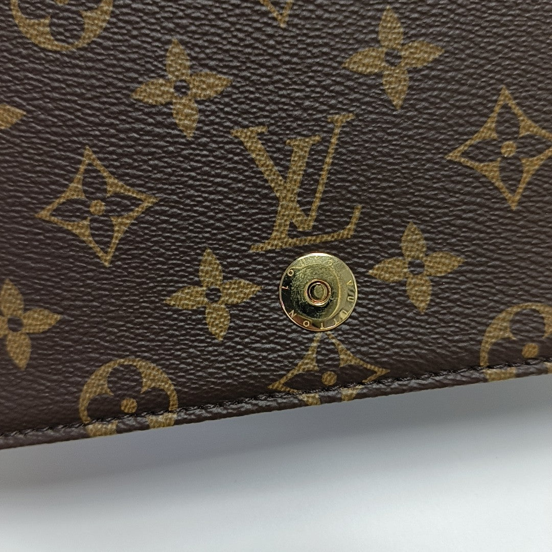 Lily Monogram Coated Canvas Brown
