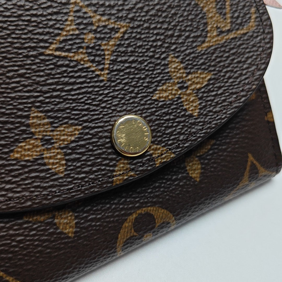 ROSALIE Monogram Coated Canvas Brown Wallet