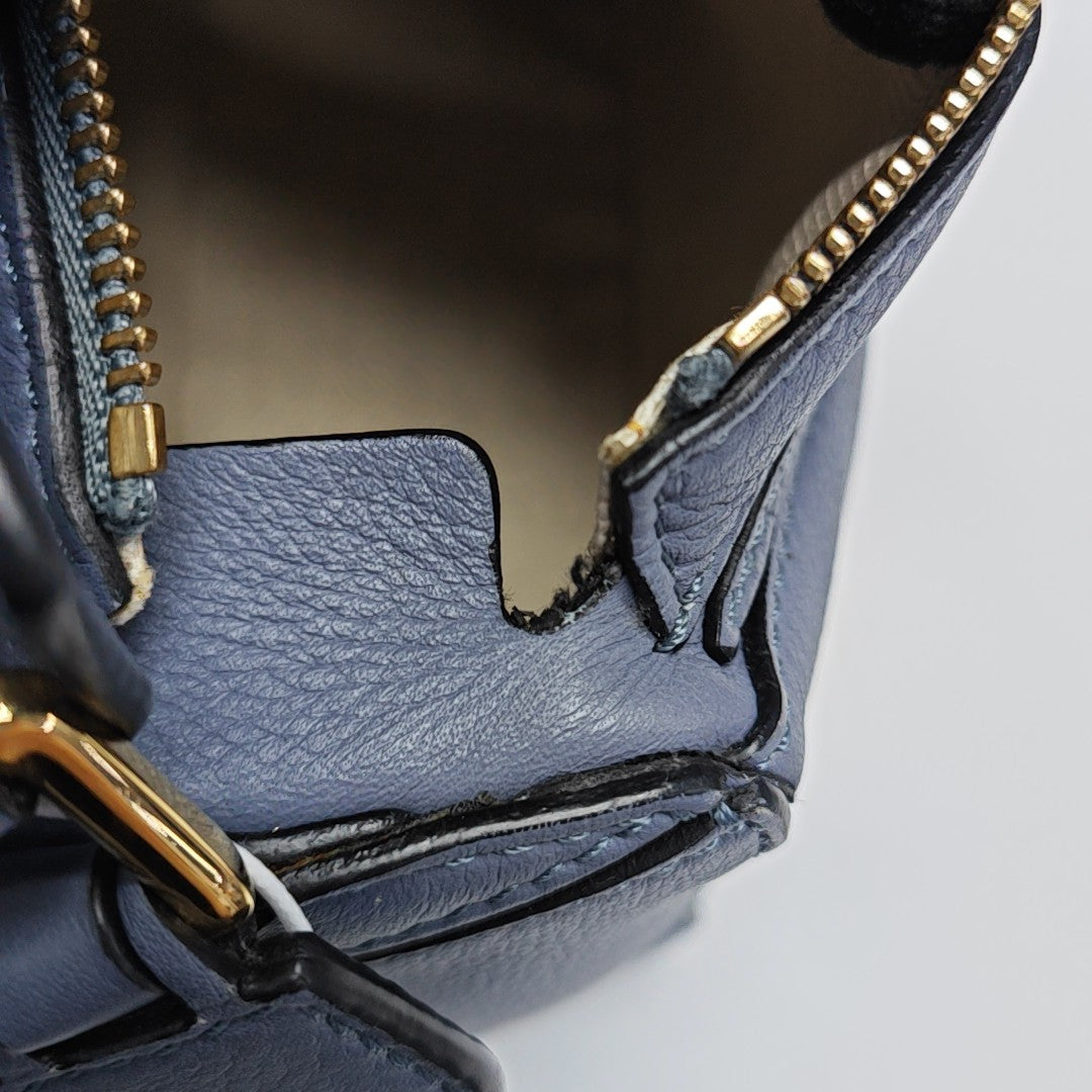 Puzzle Mini Calfskin Blue