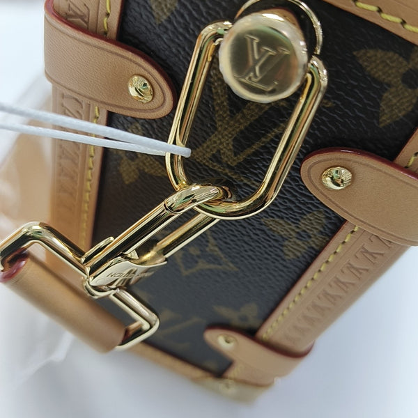 SIDE TRUNK MM Monogram Coated Canvas Brown