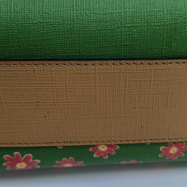 Coated Canvas Top Handle Bag Multicolor
