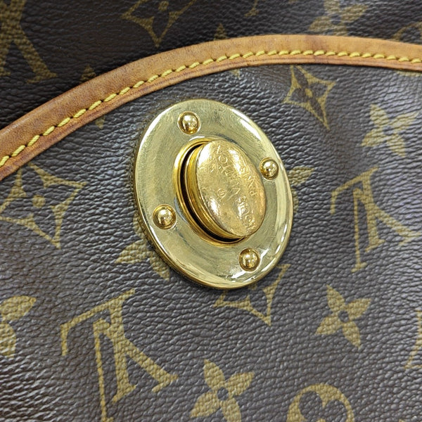 TULUM Monogram Coated Canvas Brown